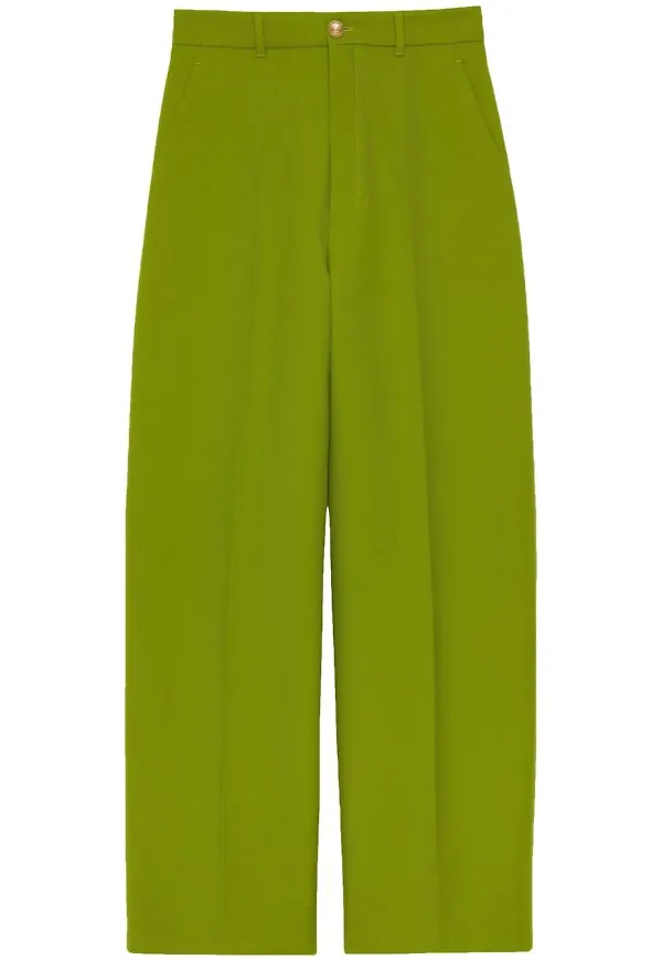 Gucci vida byxor med hög midja - Grön