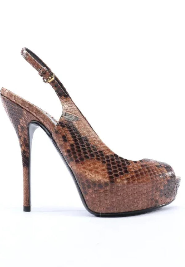 Gucci Vintage Begagnade Sandalerer Brun, Dam