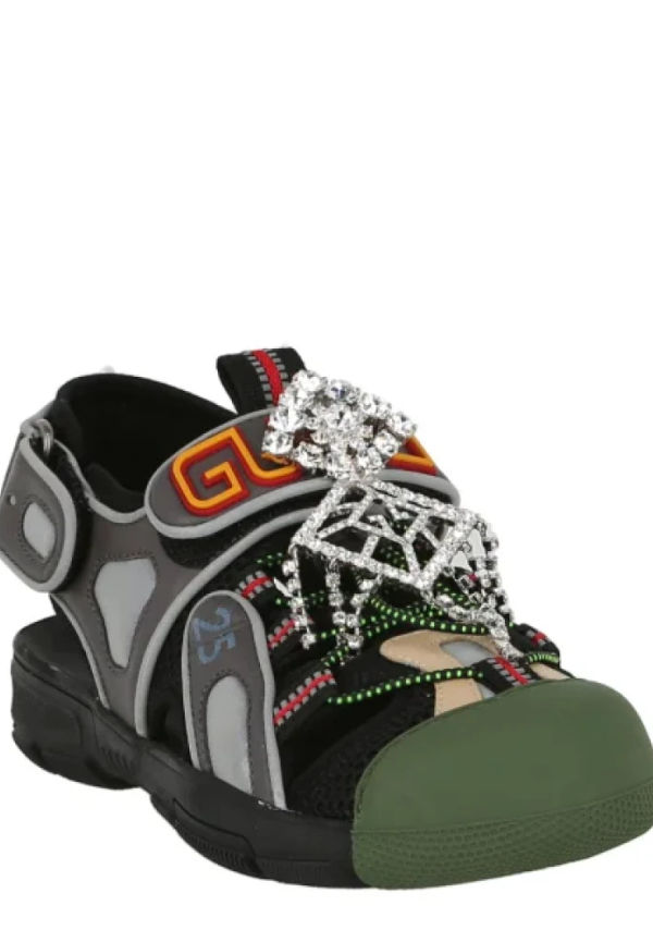 Gucci Vintage Begagnade Sandalerer Grå, Dam
