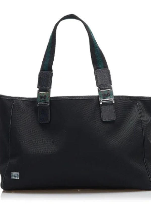 Gucci Vintage Pre-owned Canvas totevskor Svart, Dam