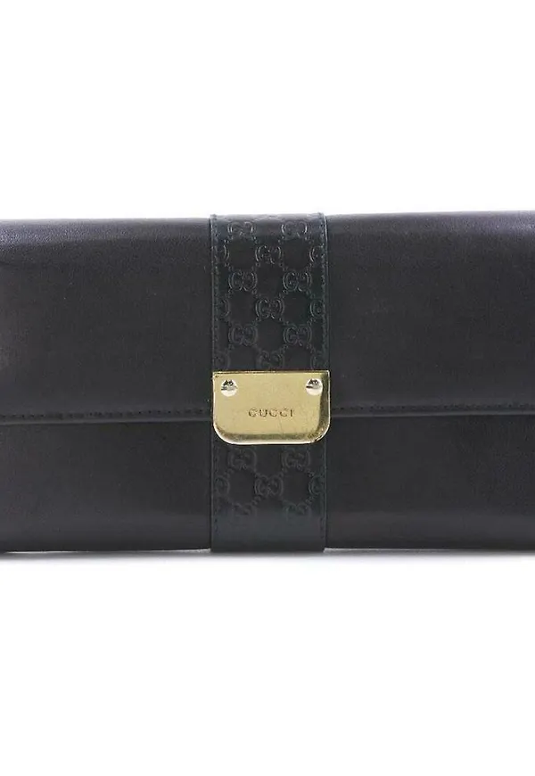 Gucci Vintage Wallet Svart, Dam