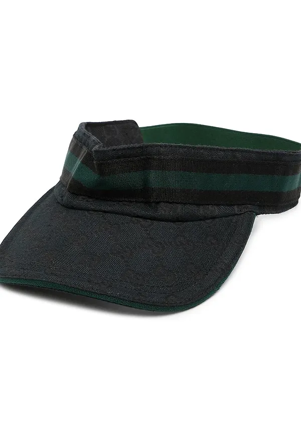 Gucci visir med monogram - Grön