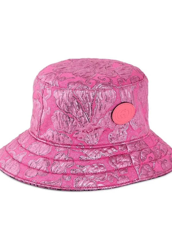 Gucci vändbar fiskehatt i jacquard - Rosa