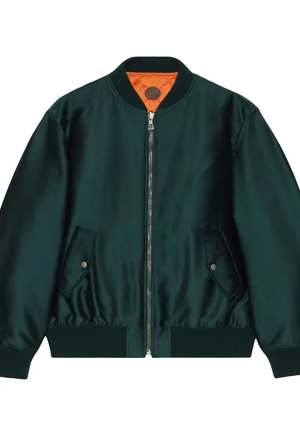 Gucci vändbar quiltad bomberjacka - Grön