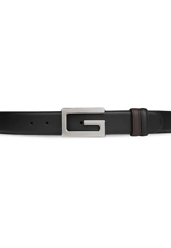 Gucci vändbart bälte - Svart