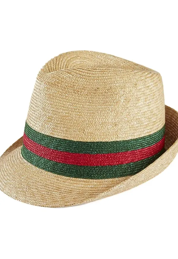 Gucci vävd stråhatt - Vit