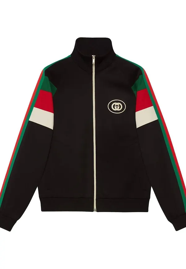 Gucci Web-stripe bomberjacka - Svart