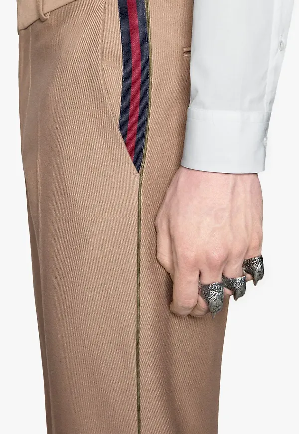 Gucci Web 60-talsbyxor - Neutral