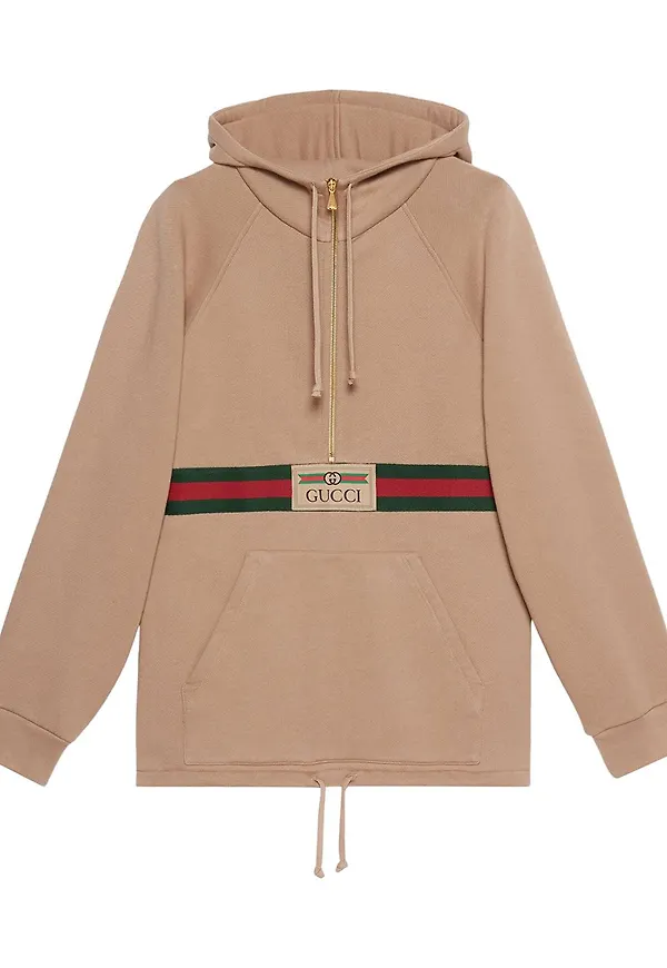 Gucci Web hoodie - Brun