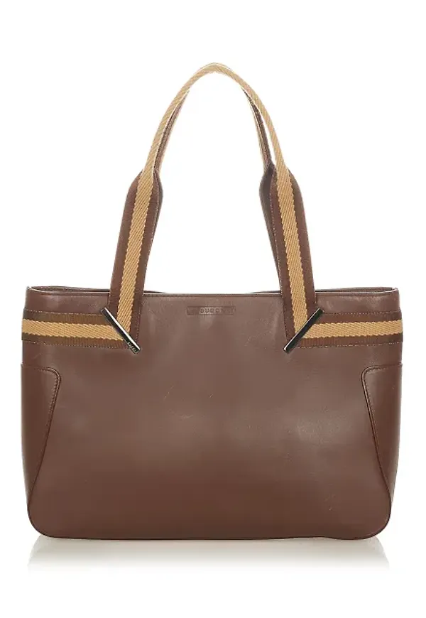 Gucci Web Leather Handbag
