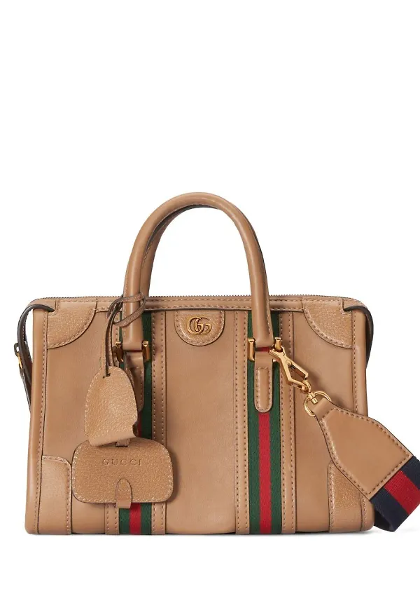 Gucci Web totebag - Brun