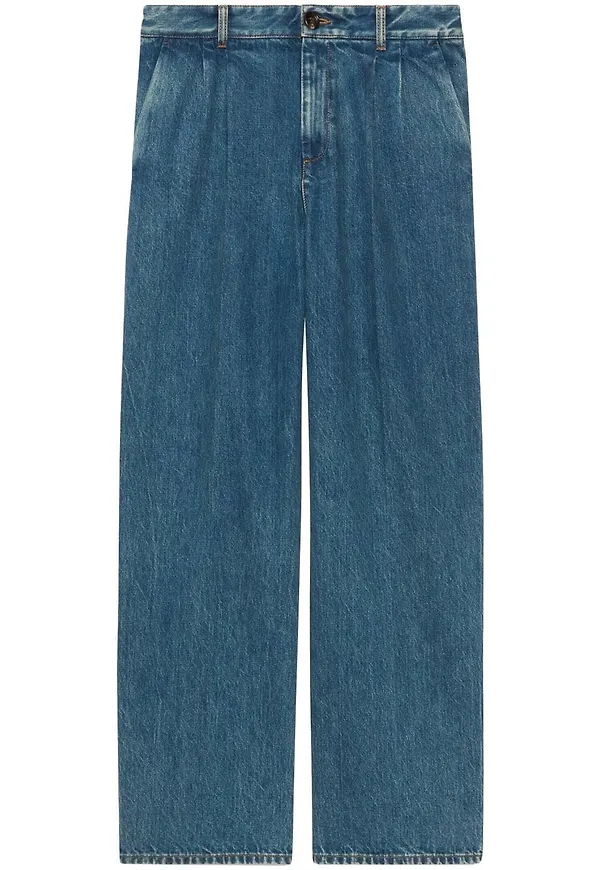 Gucci wide leg-jeans - Blå