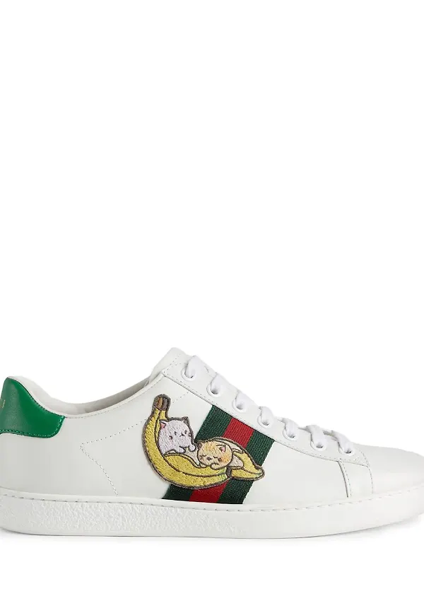 Gucci x Bananya Gucci Ace sneakers - Vit