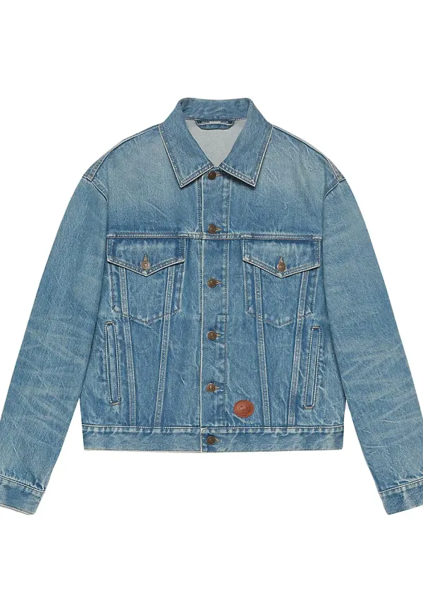 Gucci x Disney tvättad jeansjacka - Blå