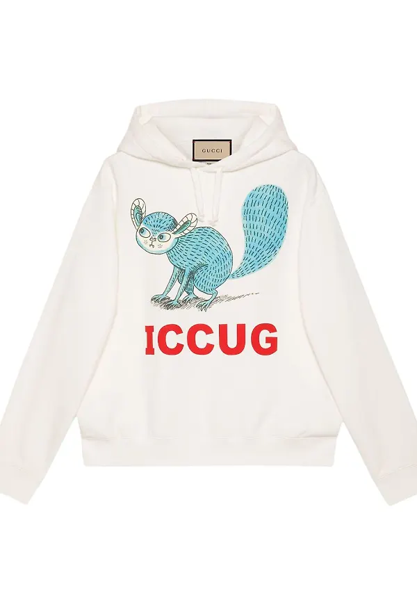 Gucci x Freya Hartas hoodie - Vit