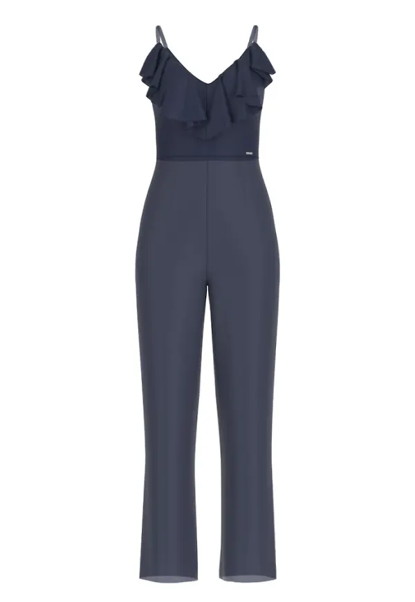 Guess, Jumpsuits & Playsuits, Dam, S, Elegant Blå Jumpsuit för Kvinnor