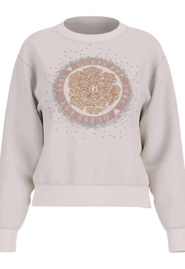 Guess, Sweatshirts & Hoodies, Dam, S, Beige Tröja