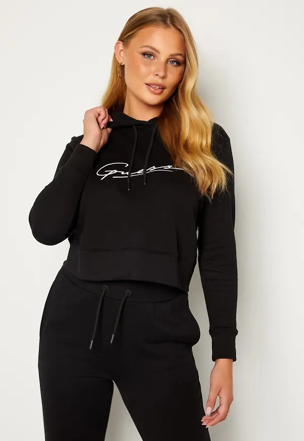 Guess Alexandra Hooded Sweatshirt JBLK Jet Black A996 L