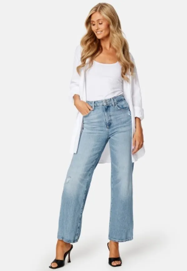 Guess Ankle Wide Leg Jeans MOBU MOONSTONE BLUE 31
