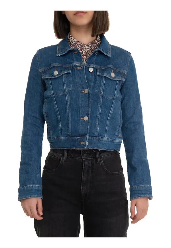 Guess Denim harrington jacket Blå, Dam