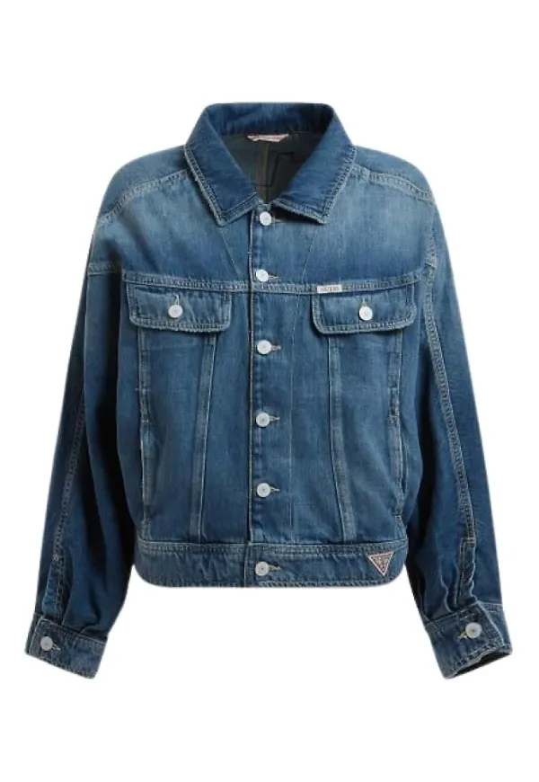 Guess Denim Jackets Blå, Dam