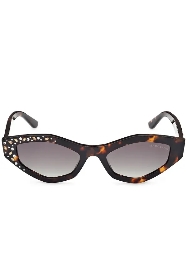 GUESS EYEWEAR cat eye-solglasögon - Brun