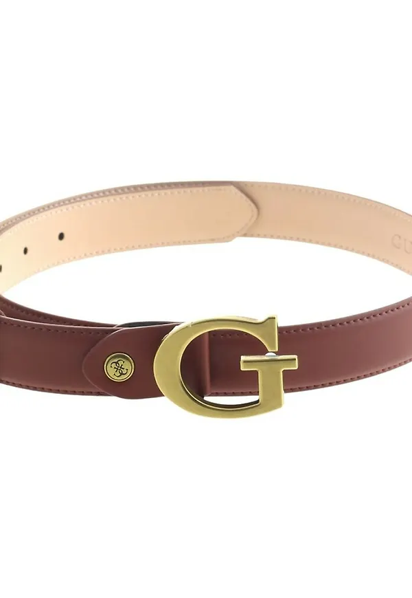 Guess Iconic PU leather belt Brun, Dam