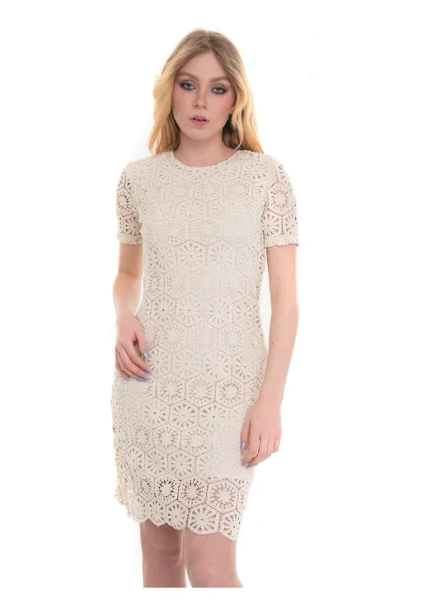 Guess Mini dress Beige, Dam
