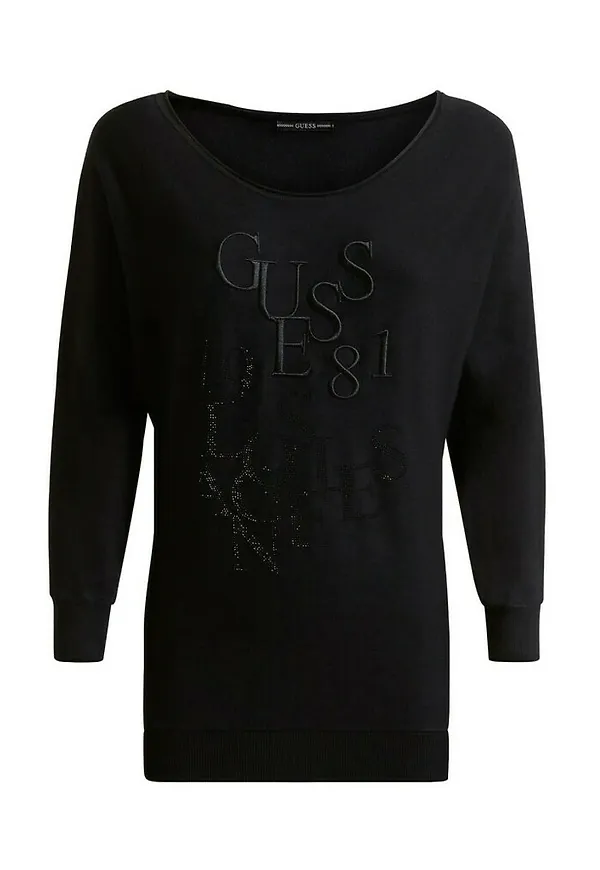 Guess Round-neck Knitwear Svart, Dam