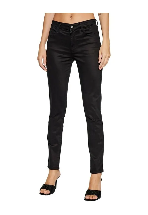 Guess Slim-fit Trousers Svart, Dam