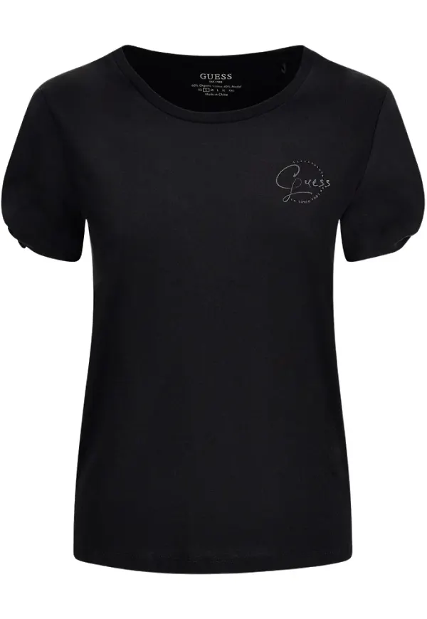 Guess T-shirt Svart, Dam