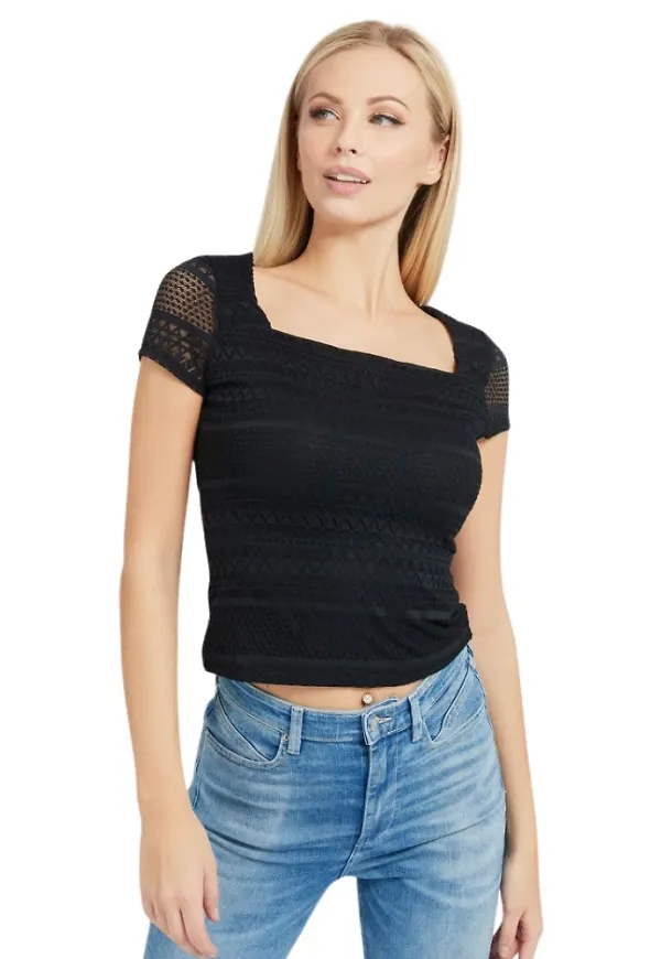 Guess Top Svart, Dam
