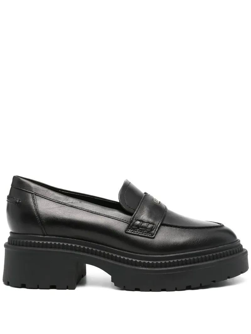 GUESS USA loafers med logotypmärke - Svart