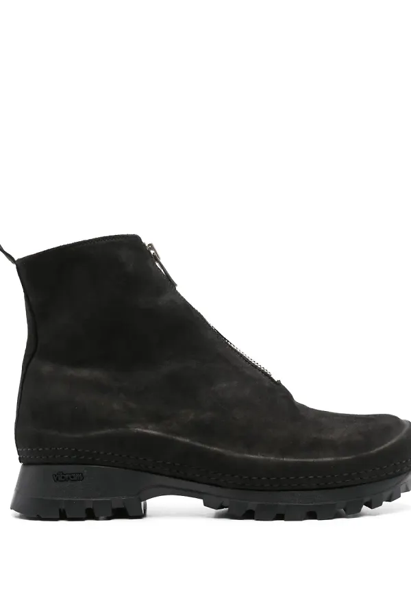 Guidi ankelboots i mocka - Svart