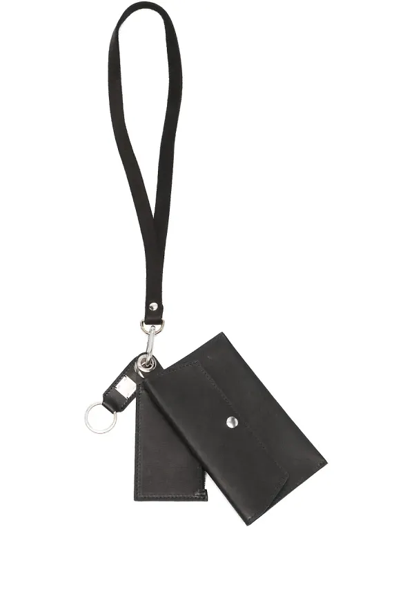 Guidi RV00 clutch i läder - Svart