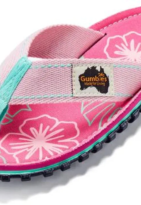 Gumbies Unisex Islander Blush Hibiscus