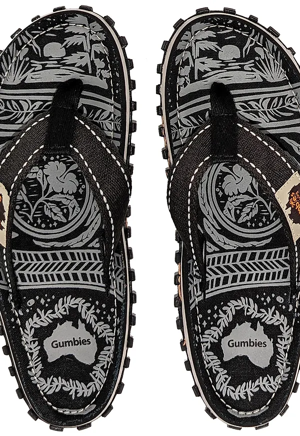Gumbies Unisex Islander Classic Black