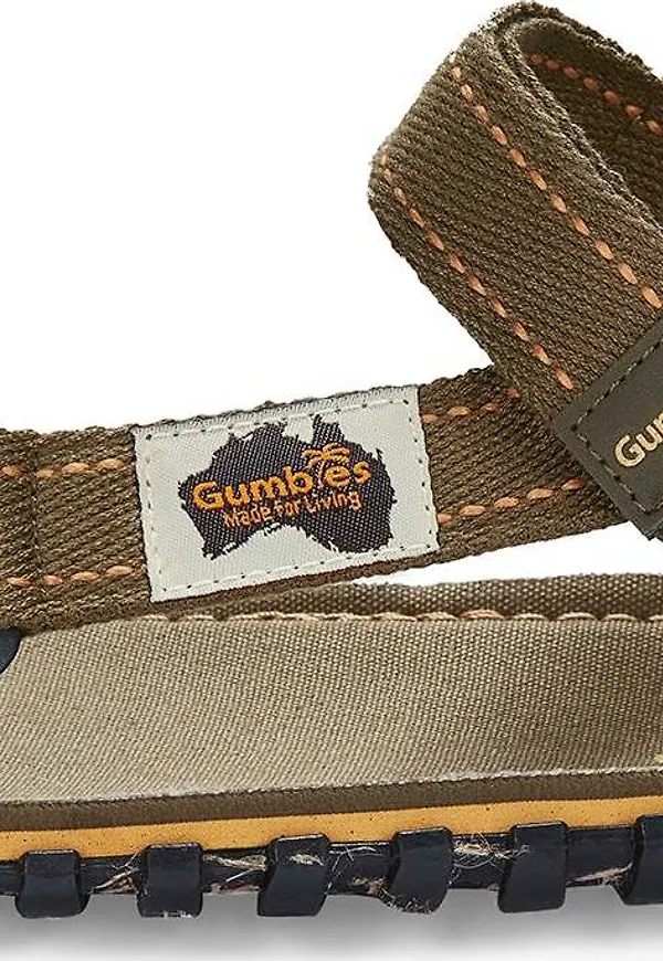 Gumbies Unisex Tracker Sandals Khaki