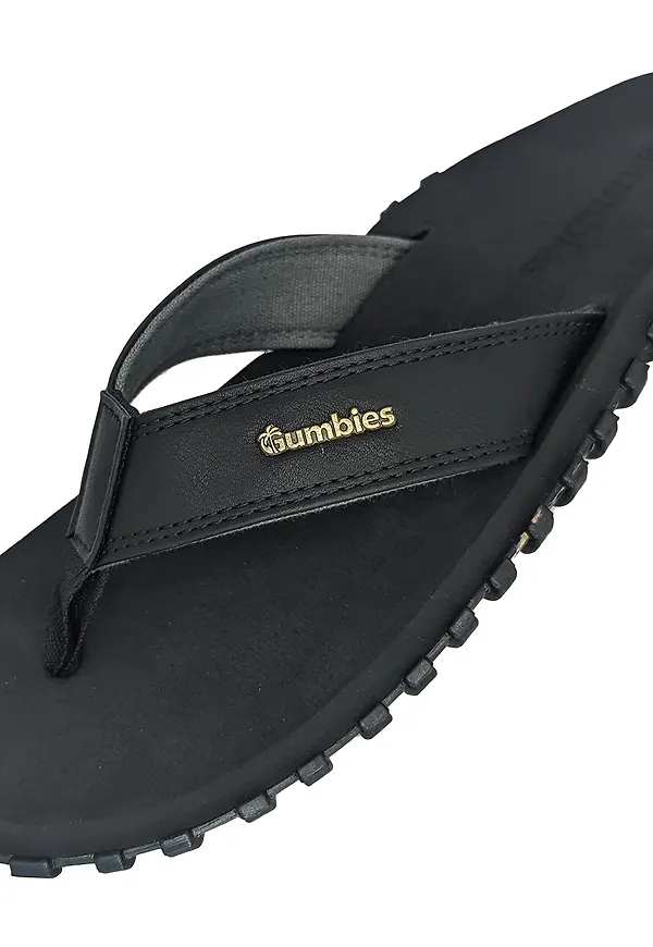 Gumbies Vegovert Flip-Flops Black