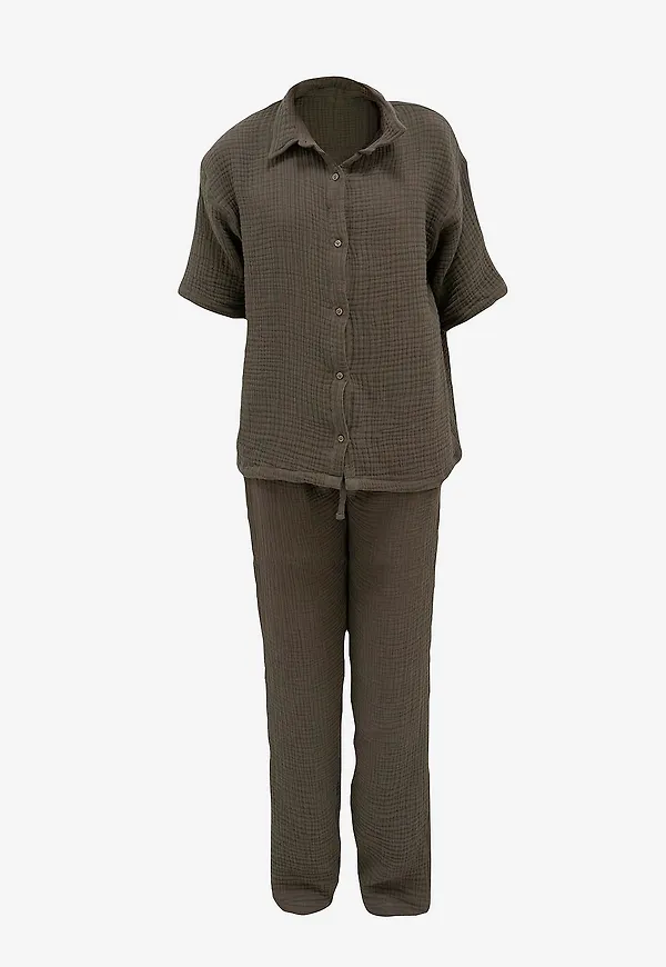 Gustav Ovland - Pyjamas Nicola L/Xl - Brun