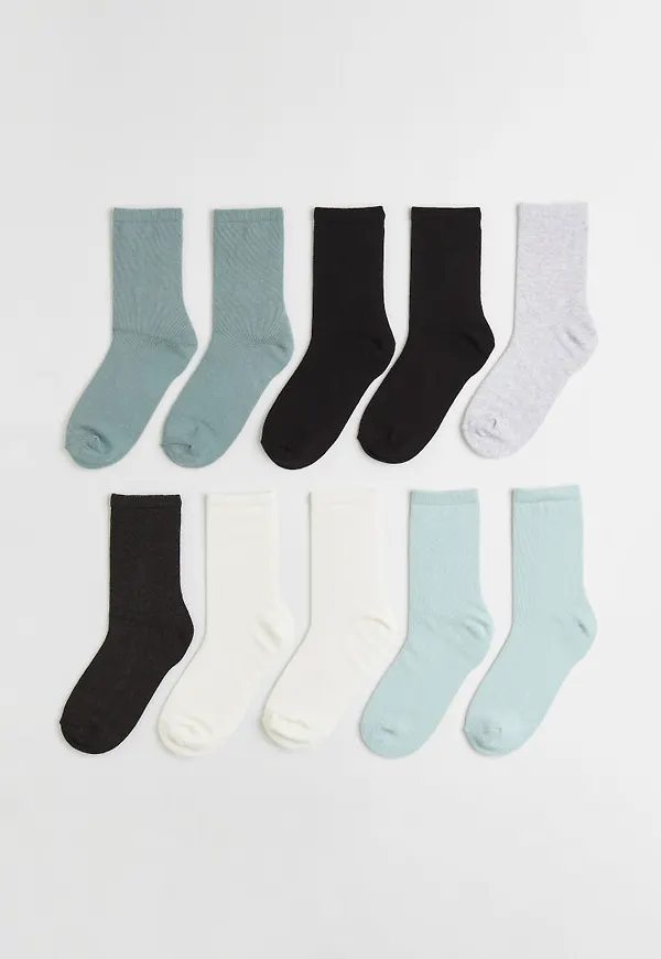 H & M - 10-pack strumpor - Turkos