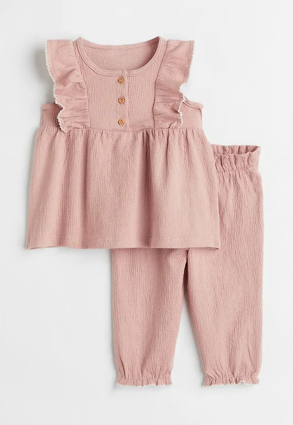 H & M - 2-delat set - Rosa