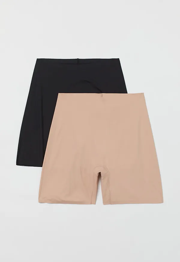 H & M - 2-pack cykelbyxa - Beige