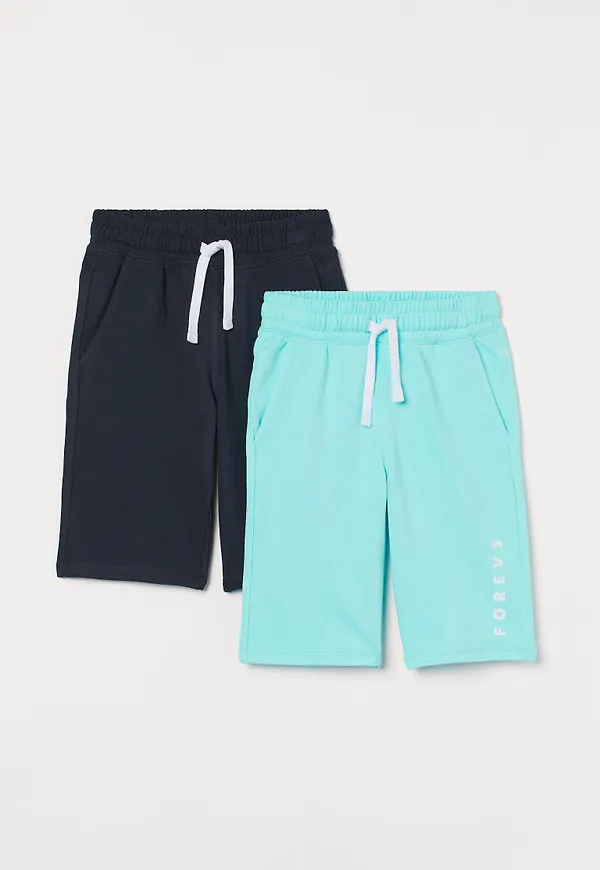 H & M - 2-pack sweatshirtshorts - Turkos