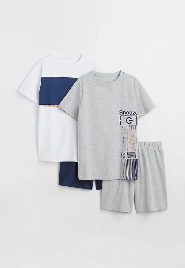 H & M - 2-pack trikåpyjamas - Blå