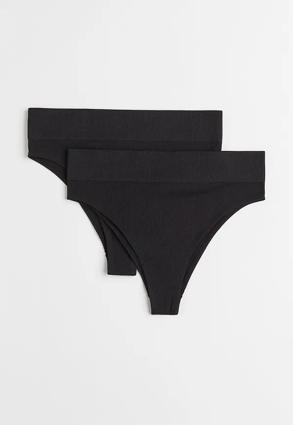 H & M - 2-pack trosa brazilian - Svart