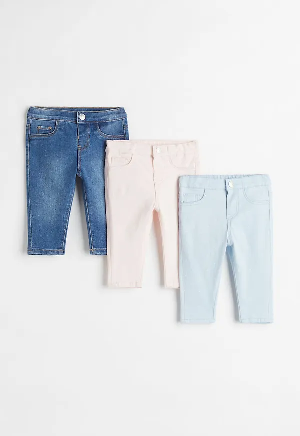 H & M - 3-pack jeans - Blå