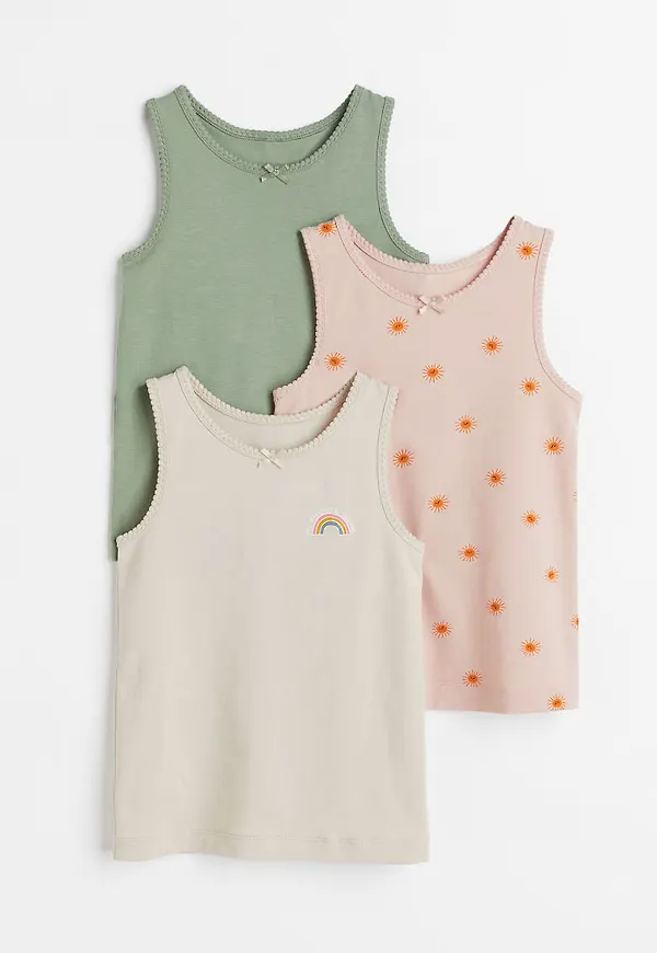 H & M - 3-pack linne - Beige