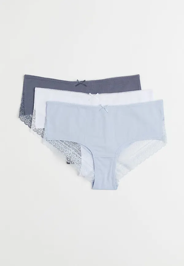 H & M - 3-pack trosa hipster - Blå