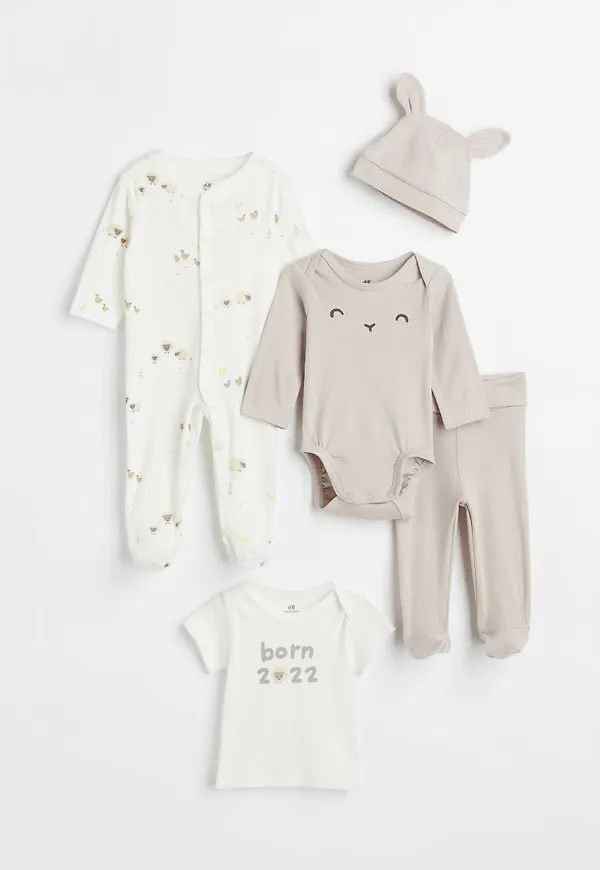 H & M - 5-delat presentset - Vit